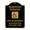Signmission Reserved Parking Van Accessible $100-$500 Fine Tow Away Zone With Graphic, A-DES-BG-1824-22986 A-DES-BG-1824-22986 - alternate 1
